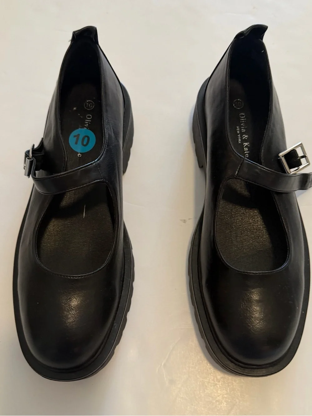 Black Mary Jane Platform Loafers - Sleek Women's Flats